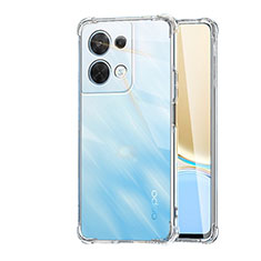 Carcasa Silicona Ultrafina Transparente T14 para Oppo Reno9 5G Claro