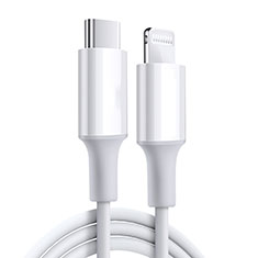 Cargador Cable USB Carga y Datos C02 para Apple iPad 10.2 (2020) Blanco