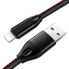 Cargador Cable USB Carga y Datos C04 para Apple iPhone 5 Negro