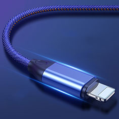 Cargador Cable USB Carga y Datos C04 para Apple iPhone SE Azul
