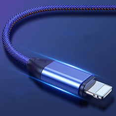 Cargador Cable USB Carga y Datos C04 para Apple iPhone Xs Max Azul