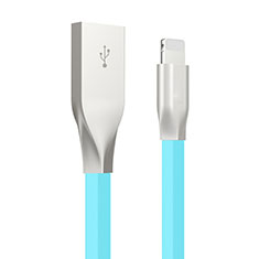 Cargador Cable USB Carga y Datos C05 para Apple New iPad 9.7 (2017) Azul Cielo