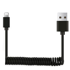 Cargador Cable USB Carga y Datos D08 para Apple iPhone 5S Negro