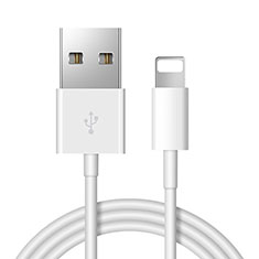 Cargador Cable USB Carga y Datos D12 para Apple iPhone 14 Pro Blanco