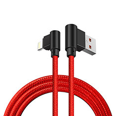 Cargador Cable USB Carga y Datos D15 para Apple iPad Pro 12.9 (2018) Rojo