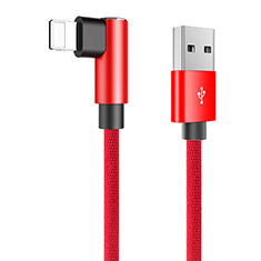 Cargador Cable USB Carga y Datos D16 para Apple iPhone Xs Max Rojo