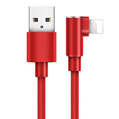 Cargador Cable USB Carga y Datos D17 para Apple iPad Air 4 10.9 (2020) Rojo