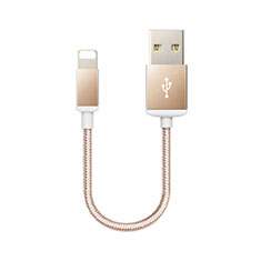 Cargador Cable USB Carga y Datos D18 para Apple iPhone 14 Pro Oro