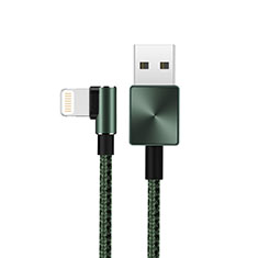 Cargador Cable USB Carga y Datos D19 para Apple iPhone 13 Pro Verde