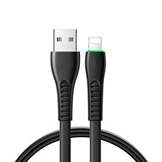Cargador Cable USB Carga y Datos D20 para Apple iPhone 5S Negro