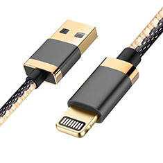Cargador Cable USB Carga y Datos D24 para Apple iPhone 14 Plus Negro