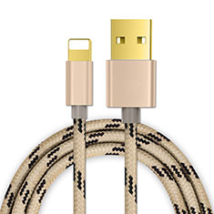 Cargador Cable USB Carga y Datos L01 para Apple iPad 4 Oro