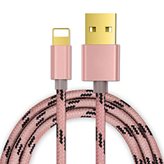 Cargador Cable USB Carga y Datos L01 para Apple iPhone 6 Oro Rosa