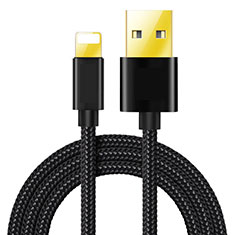 Cargador Cable USB Carga y Datos L02 para Apple iPhone 7 Negro