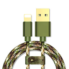 Cargador Cable USB Carga y Datos L03 para Apple iPhone 14 Plus Verde