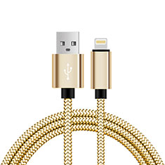 Cargador Cable USB Carga y Datos L07 para Apple iPhone Xs Max Oro