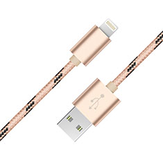 Cargador Cable USB Carga y Datos L10 para Apple iPhone 5S Oro