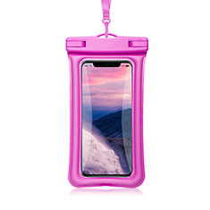 Funda Bolsa Impermeable y Sumergible Universal W12 para Apple iPhone 11 Pro Max Rosa Roja