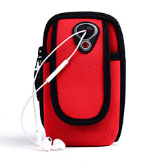 Funda Brazalete Deportivo Brazo Correr Universal A04 para Xiaomi Redmi Note 11 Pro 4G Rojo