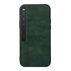 Funda Bumper Lujo Cuero y Plastico Mate Carcasa BH3 para Huawei Mate Xs 2 Verde