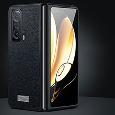 Funda Bumper Lujo Cuero y Plastico Mate Carcasa SD1 para Huawei Honor Magic Vs 5G Negro