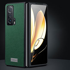 Funda Bumper Lujo Cuero y Plastico Mate Carcasa SD1 para Huawei Honor Magic Vs Ultimate 5G Verde