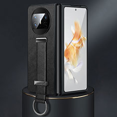 Funda Bumper Lujo Cuero y Plastico Mate Carcasa SD3 para Huawei Mate X5 Negro