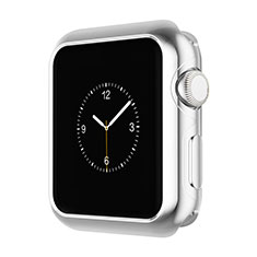 Funda Bumper Lujo Marco de Aluminio A01 para Apple iWatch 2 42mm Plata