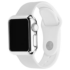 Funda Bumper Lujo Marco de Aluminio C03 para Apple iWatch 3 38mm Plata