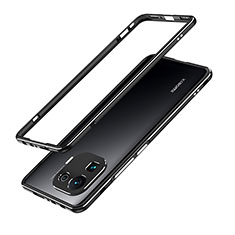 Funda Bumper Lujo Marco de Aluminio Carcasa A01 para Xiaomi Mi 11 Pro 5G Negro