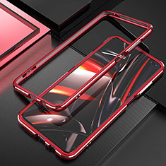 Funda Bumper Lujo Marco de Aluminio Carcasa A01 para Xiaomi Poco X2 Rojo