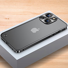 Funda Bumper Lujo Marco de Aluminio Carcasa A04 para Apple iPhone 13 Mini Negro