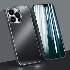 Funda Bumper Lujo Marco de Aluminio Carcasa A05 para Apple iPhone 13 Pro Negro