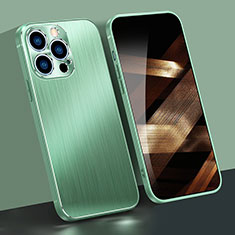 Funda Bumper Lujo Marco de Aluminio Carcasa A05 para Apple iPhone 14 Pro Verde