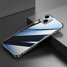Funda Bumper Lujo Marco de Aluminio Carcasa A06 para Apple iPhone 13 Negro