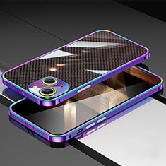 Funda Bumper Lujo Marco de Aluminio Carcasa JL1 para Apple iPhone 15 Plus Vistoso