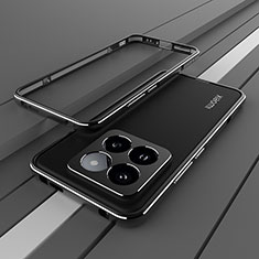 Funda Bumper Lujo Marco de Aluminio Carcasa JZ2 para Xiaomi Mi 14 5G Negro