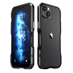 Funda Bumper Lujo Marco de Aluminio Carcasa LF2 para Apple iPhone 14 Negro