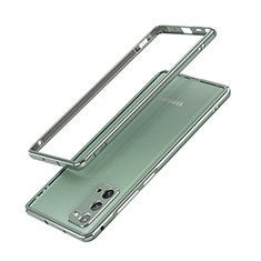 Funda Bumper Lujo Marco de Aluminio Carcasa N03 para Samsung Galaxy Note 20 5G Verde