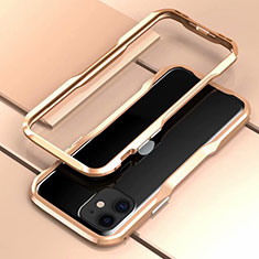 Funda Bumper Lujo Marco de Aluminio Carcasa para Apple iPhone 11 Oro