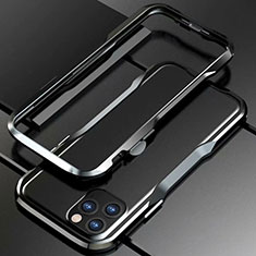 Funda Bumper Lujo Marco de Aluminio Carcasa para Apple iPhone 11 Pro Negro