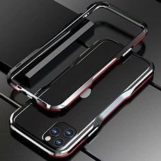 Funda Bumper Lujo Marco de Aluminio Carcasa para Apple iPhone 11 Pro Rojo y Negro
