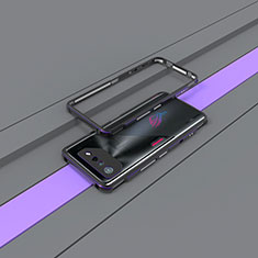 Funda Bumper Lujo Marco de Aluminio Carcasa para Asus ROG Phone 7 Pro Morado