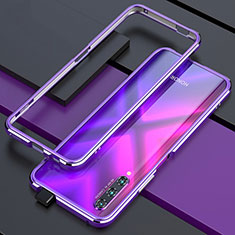 Funda Bumper Lujo Marco de Aluminio Carcasa para Huawei Honor 9X Pro Morado