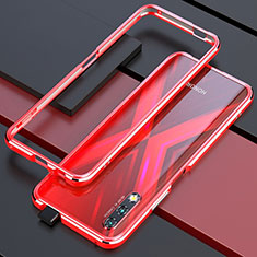 Funda Bumper Lujo Marco de Aluminio Carcasa para Huawei Honor 9X Rojo