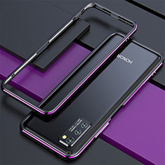 Funda Bumper Lujo Marco de Aluminio Carcasa para Huawei Honor V30 Pro 5G Morado