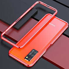 Funda Bumper Lujo Marco de Aluminio Carcasa para Huawei Honor View 30 5G Rojo