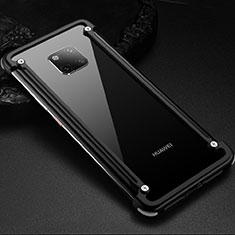 Funda Bumper Lujo Marco de Aluminio Carcasa para Huawei Mate 20 Pro Negro