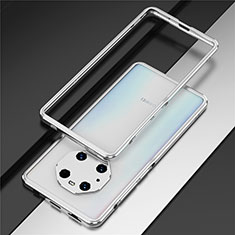 Funda Bumper Lujo Marco de Aluminio Carcasa para Huawei Mate 40 Pro Plata