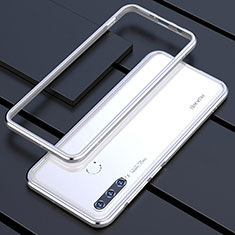 Funda Bumper Lujo Marco de Aluminio Carcasa para Huawei P30 Lite Plata